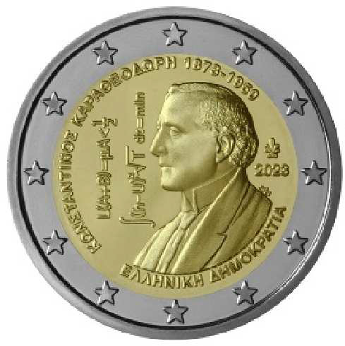 2 Euromunt van Griekenland uit 2023 met het motief 150ste verjaardag van Constantin Carathéodory